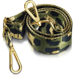 RFCBC-Bandoulière de Rechange Large Lanière d'Épaule de Léopard Réglable et Amovible pour Sacs à Main Femmes (Vert) - Neuf