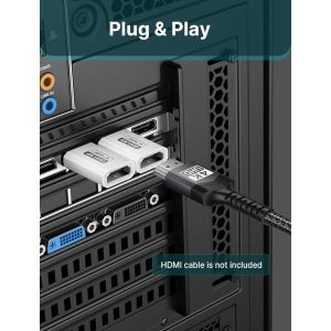 TIANYI-Adaptateurs DisplayPort vers HDMI 4K Paquet de 2, résolution 4K@30 Hz HDTV convertisseur Durable DP mâle vers HDMI Femelle pour TV, Thinkpad, HDTV, Moniteur, projecteurs, Ordinateurs Portables - Neuf