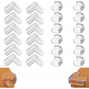 Lot De 24 Protections D'angle Pour Enfants-Protection D'angle De Table Pour B&eacute;b&eacute;-Non Toxique Avec Une Forte Adh&eacute;rence-Protection Des Bords Pour Meubles - Neuf