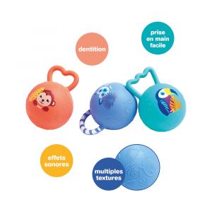 Hochet Ludi Jbm - Ball Rattle - Multicolore - Mod&egrave;le Choisi Al&eacute;atoirement - Neuf