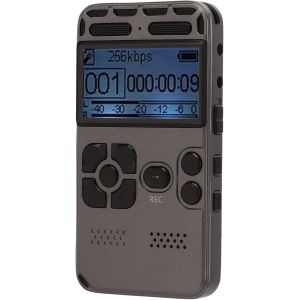 Enregistreur De Son Numérique Hd, Machine D'Enregistrement Vocal Lcd, Magnétophone, Lecteur Vocal, Avec Double Microphone Pour Conférences, Réunions, Entretiens, Divertissement - Neuf