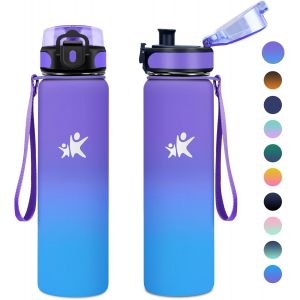 Bouteille Isotherme 1l, Gourde Isotherme, Gourde Inox Sans Bpa, Gourde Metal,, Bouteille D'eau Acier Inoxydable Pour Enfant, &Eacute;cole, Bureau, Outdoor, Sport, Gym - Neuf