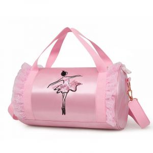Sac à main rose pour filles et enfants, sac de danse de ballet avec bandoulière amovible, sac à main à franges, sacs de danse pour ballerines - Neuf