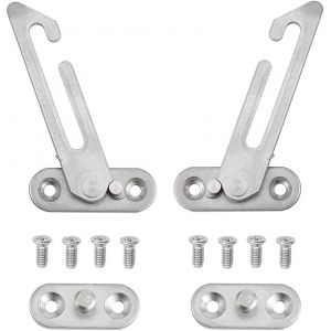 Lot De 2 Entrebâilleurs De Fenêtre En Upvc,En Acier Inoxydable 304,Verrous De Sécurité Pour Enfants Avec Vis Pour Fenêtre Gauche Et Droite - Neuf