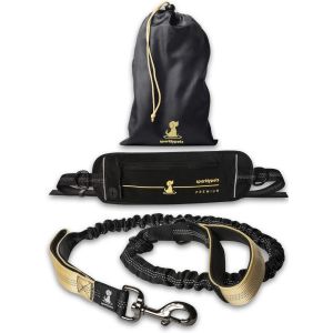 Laisse Mains Libre Pour Chien Grande Et Moyenne Taille U2013 Laisse Anti-Traction Avec Coutures R&eacute;fl&eacute;chissantes Pour Chien - Accessoire Chien Pour Le Jogging,La Marche &Agrave; Pied, La Randonn&eacute;e,L`Escal - Neuf