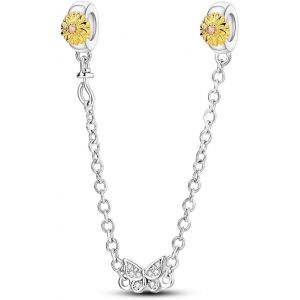 Eryi-Breloque De Chaîne De Sécurité En Argent Sterling 925, Pendentifs À Clip Pour Bracelet, Breloque D'espacement Pour Bouchon De Mauvais ?il, Papillon D'amour, Cadeau De Bijoux Pour Femme - Neuf