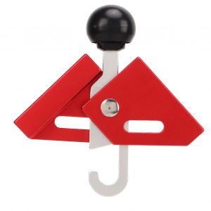 Embouts De Poteau De Tente Simple, Capuchon Anti-Perforation, Capuchon SupéRieur De Tige D'auvent En Alliage D'aluminium, Connecteur De Poteau De Tente RéGlable à 90 DegréS, Ouverture De 8 Mm, Rouge - Neuf