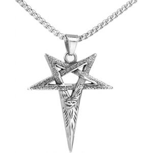 Tianyi-Viking Homme Collier Pendentif, Hip Hop Norse Streetwear Bijoux, Punk Retro Rap Culture Accessoires Pour Hommes Garçons, Chaîne De Fête Cadeau - Neuf