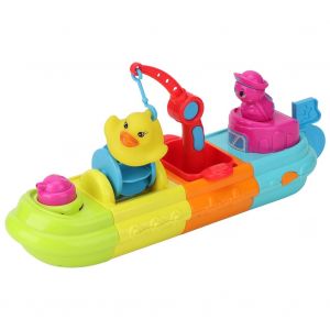 Jouet De Bain Flottant Pour Bebe Et Enfant, Bateau A Remonter Mecanique, Jeu Aquatique, Bateau De Salle De Bain - Neuf