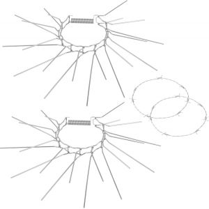 Kalanka-Smartpeas 2x Répulsif Pour Les Martres/Protection Contre Fouine Pour Les Tuyaux De Descente - Gardez Les Fouines À L'écart +Plus : Fil De Fer Barbelé - Neuf