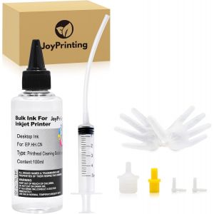 Kit de Nettoyage des têtes d'impression 100ml Kit Nettoyage Imprimante Compatible avec 5ml seringues pour Nettoyeur de tête d'impression - Imprimante Jet d'encre Epson - Canon Brother - Neuf