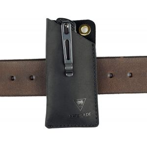 Étui De Poche Edc En Cuir Multi-Outils,Petit Étui Pour Couteau Utilitaire,Coups De Pied/Herbes Renforcé,Mini Couteau,Lampe De Poche.[Z72] - Neuf