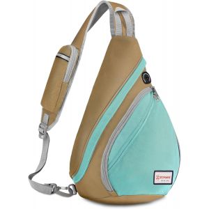 RFCBC-Sac Bandoulière pour Homme Femme pour École Voyage Randonnée Camping Excursion Cyclisme - Ultraléger Sac de poitrine Léger Corssbody - Neuf