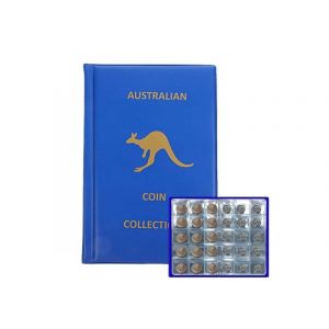 Album De Collection De Pi&egrave;ces De 240 Pochettes Bleu En Pvc Avec Couverture En Similicuir, Pouvant Contenir Des Pi&egrave;ces Jusqu'&agrave; 42 Mm De Diam&egrave;tre - Neuf