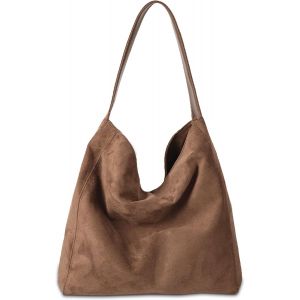 KALANKA-Sac a Main Femme Grand Sac Cabas Femme, Tote Bag Femme, Sacs &agrave; Main Port&eacute;s &eacute;paule Femme, Sac de Cours, Sac en Daim Su&eacute;d&eacute; pour le Quotidien, Travail et Courses - Neuf