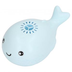 Jouet De Bain Baleine, Chargement Usb, &Eacute;lectrique, Mignon Dauphin, Boule Flottante, Avec Fonction Ventilateur, Cadeau Pour Enfants, Bleu - Neuf