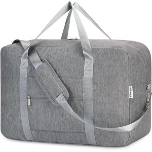 RFCBC-Sac de Voyage Bagage Cabine Grande Pliable Sac Valise Sac Weekend Sac de Sport pour Homme Femme 40L(Gris) - Neuf