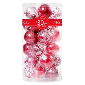 Boule de no&euml;l Ornements D&eacute;coratifs de No&euml;l, Boules de Jeu de Boules Farcies avec de D&eacute;licates D&eacute;corations - Neuf