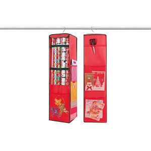 Sac de rangement suspendu pour papier cadeau - Lot de 2 pour papier cadeau et accessoires - Neuf