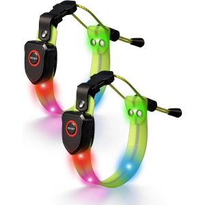 Acdsgd-Brassard Led Pour La Course &Agrave; Pied, Lumi&egrave;res R&eacute;fl&eacute;chissantes Haute Visibilit&eacute; Pour Coureurs, Brassards Lumineux Rechargeables Par Usb Pour Hommes, Femmes, Enfants, Cyclisme, Marche, Jogging De Nuit - Neuf