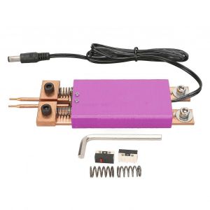 Stylo de soudage par points de batterie professionnel tout-en-un stylo de soudeuse par points &agrave; d&eacute;clenchement automatique pour la maison industrielle DC4 ?12V violet - Neuf