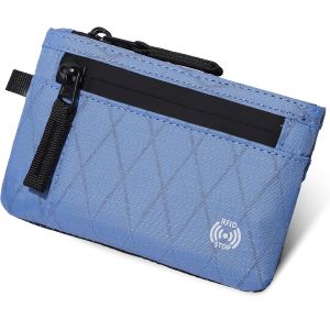 TRAHOO-Portefeuille Homme, Travel Portefeuilles et Porte-Cartes Portefeuille RFID, Portefeuille Portable pour Homme, Porte Monnaie avec Poign&eacute;e - Neuf