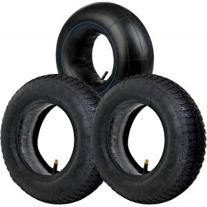 NouvelHorizonstore-SPARES2GO Pneus 3.50 x 8 pour brouette, scooter, chariot, remorque, 2 chambres &agrave; air, 3 - Neuf