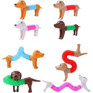 Jouets sensoriels pour l'autisme, nouveaux (4pcs) tubes pop, jouets Fidget pour enfants filles, jouets pour tout-petits &acirc;ge 1-2-4, jouets pour enfants - Neuf