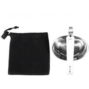 Hjlian Cuillere Pliante Antiderapante, Portable, En Acier Inoxydable, Pour Barbecue, Ustensiles De Table - Neuf