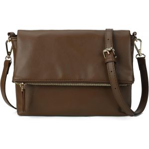 RFCBC-Petit sac à main pour femme, sac à bandoulière, sac à bandoulière, élégant, en cuir synthétique, pour le travail, le shopping, Marron café - Neuf