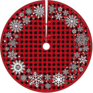 Jupe De Sapin &Agrave; Motif Flocon De Neige Pour Les F&ecirc;tes De No&euml;l, 91 Cm (36 Pouces) - Neuf
