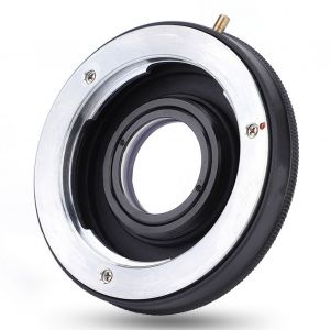 Bague d'adaptation pour appareil photo reflex numerique avec verre optique pour objectif Minolta MD (pour appareil photo a monture Canon EOS) - Neuf