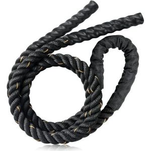 Corde À Sauter Lestée Robuste - Corde De Combat De 9,8 Pieds Pour Une Meilleure Forme Physique, Un Entraînement En Force Et Un Conditionnement Musculaire N'importe Où ! - Neuf