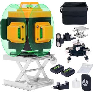ChenQuanSarl-Niveau Laser Vert 4X360° - Autonivelant 4D 16 Line Ligne Laser, Distance 30M, 10 Hours Batterie Li-Ion, Avec Télécommande, Support Magnétique, Trépied Pivotant, Sac De Transport Antichut - Neuf
