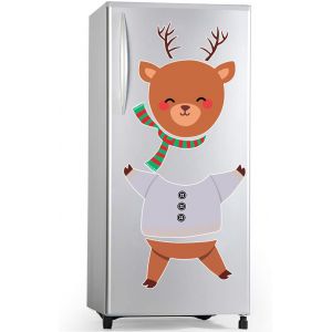 No&euml;l Autocollant Pour Vitre D'Un Aimant De R&eacute;frig&eacute;rateur Autocollant, Int&eacute;ressant De No&euml;l Un Aimant De R&eacute;frig&eacute;rateur R&eacute;frig&eacute;rateur D&eacute;coration, Porte En M&eacute;tal (Elk) - Neuf