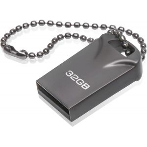 Clé USB 32 Go,Mini Clef USB 32 GB Pen Drive USB Flash Drive 32GB avec Pendentif Porte Clés pour Ordinateur Portable/PC/Voiture etc. - Neuf