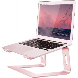 acdsgd-Support Ordinateur Portable, Support PC Portable Bureau Ergonomique, Support Macbook Pro Air, Rehausseur Ordinateur Portable Ventil&eacute; pour Dell Apple Laptops Tablettes 10""-15,6"" (Rose) - Neuf