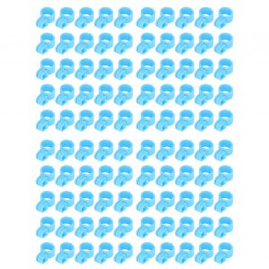 HJLIAN Lot de 100 bandes d'identification pour pattes de poulet, design a boucle, installation facile, materiau TPU - Neuf