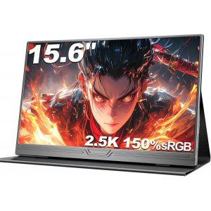 lbgwp60-Écran Portable 15.6"" 2.5K 150% Srgb 500Nit Moniteur Ips Ultra-Léger, Moniteur Portable Hdmi/Type-C Pour Pc/Laptop/Mac/Ps5/Xbox - Neuf