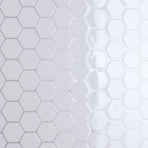 Carrelage Adhesif Mural Hexagone 16 Pi&egrave;ces Blanc Credence Adhesive Imperm&eacute;able Carrelage Adhesif Mural Cuisine Carreaux Adhesif Salle De Bain Autocollant Carrelage Buanderie 30.5Cm X 30.5Cm - Neuf