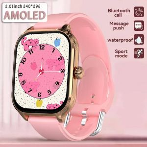 2025 Nouveau Gps Tracker Montre Intelligente Hommes Pour Xiaomi Militaire Sport De Plein Air Fitness Montres 2.01 ''Écran Étanche Femmes Smartwatch.Gold Pink.Gps Tracker - Neuf
