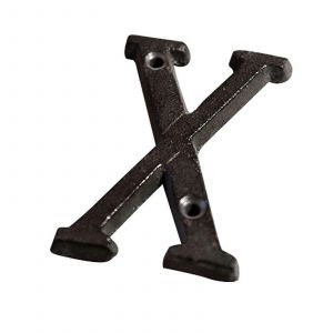 Num&eacute;ro d'adresse pour les affiches &agrave; l'ext&eacute;rieur, de d&eacute;coration en fonte de m&eacute;tal de l'alphabet, mur de la plaque - Neuf