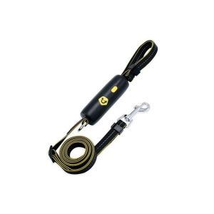 Laisse R&eacute;tractable R&eacute;fl&eacute;chissante Vibe Geeks Pour Chien &iquest; Nylon R&eacute;sistant, Longueur R&eacute;glable, Poign&eacute;e Ergonomique, Sans Danger Pour Les Chiens De Petite Et Moyenne Taille. - Neuf