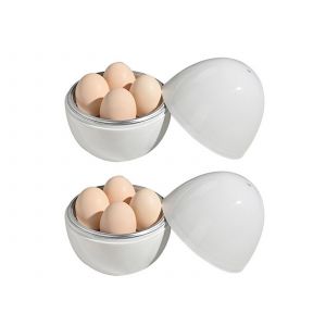 Cuiseur &Agrave; ?ufs Pour Micro-Ondes Pour 4 ?ufs - Lot De 2 - Neuf