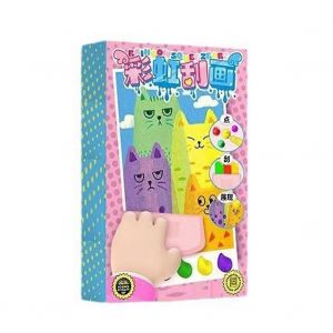 Kit de peinture pour enfants avec raclette, 20 pieces, arc-en-ciel a gratter, peinture pour enfants - Neuf