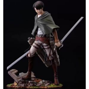 20 Cm Action Figure Anime Attack On Titan Figure Toys Eren Jaeger Levi Pvc Action Figure Toy Collection Model Doll - Neuf