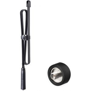 Antenne Radio VHF UHF 144/430 MHz Bi-Bande 79cm SMA Femelle Pliable CS Tactique pour Wouxun Plus BF-F8HP UV-5R GT-3 UV-82 BF-888S Talkie Walkie Radioamateur Portatif - Neuf