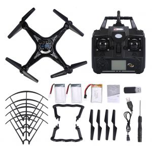Helicoptere Telecommande Avec Camera Hd (Batteries Triples Noires) - Neuf