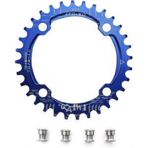 Bike Étroit Large Plateau De Pédalier 104 Bcd Forme Ronde Unique Chaîne Bague 32t 34t 36t 38t.[B421] - Neuf