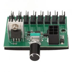 Controleur de repartiteur de ventilateur NKFV8 1 DC 12 V PWM 8 canaux pour ventilateurs PC 4 broches 3 broches 2 broches - Neuf
